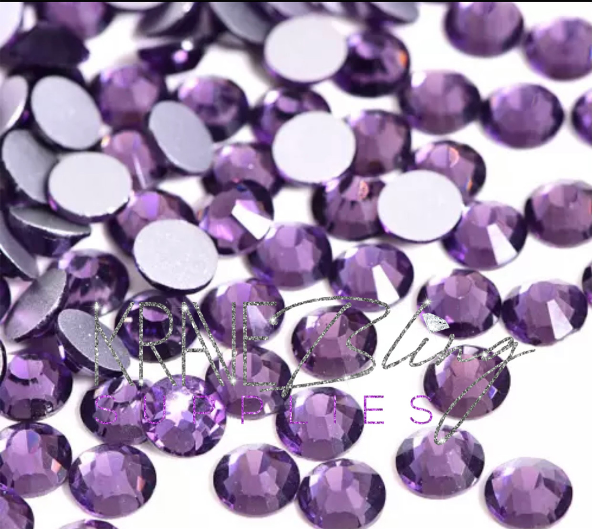 Lavender Tanzanite Hotfix Crystal Gems Decor - Temu