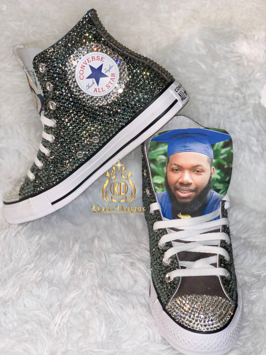 Adult Rhinestone Converse Shoes, Crystal Shoes, Wedding Shoes, Birthday  Shoes · Krave Designs Custom Gifts · Online Store Powered by Storenvy