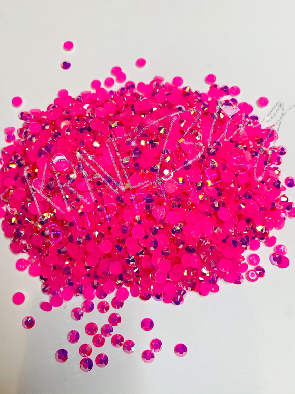 Rose Pink Resin Rhinestones – The White Clover Company