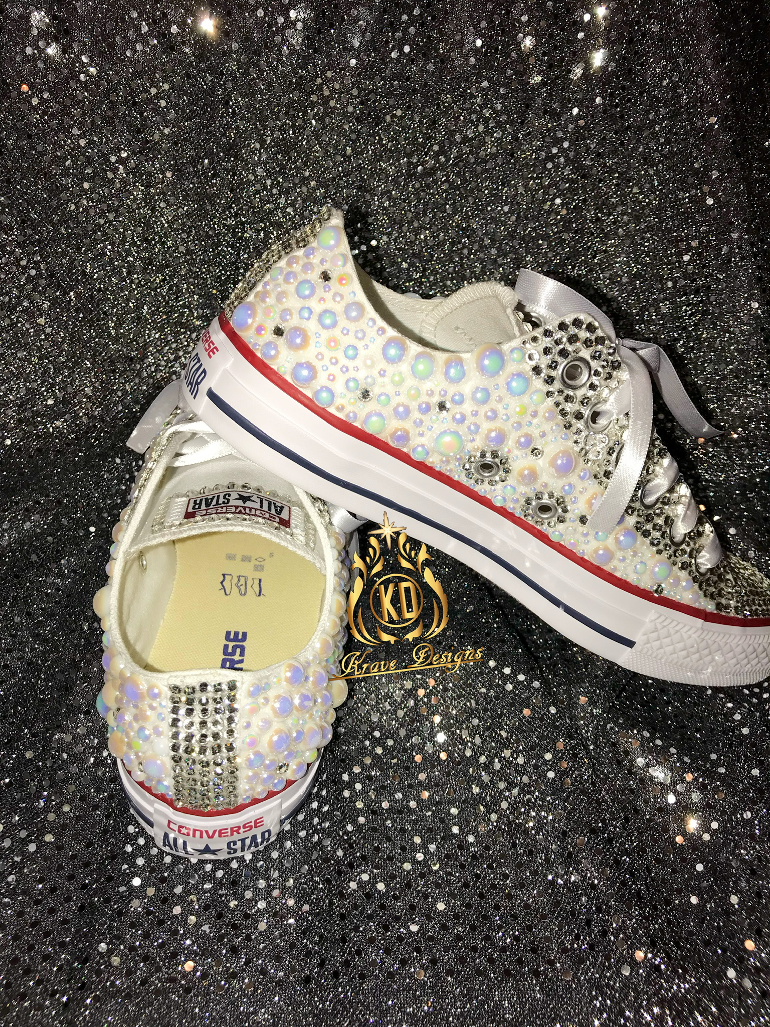 Rhinestone hot sale chuck taylors