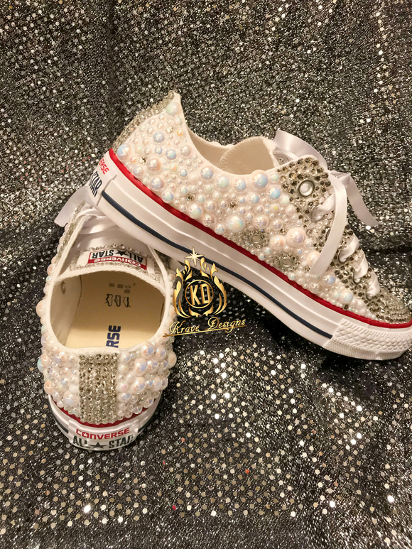 Rhinestone 2025 chuck taylors