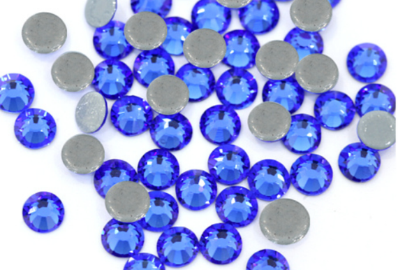 Sapphire Glass Hotfix Rhinestones