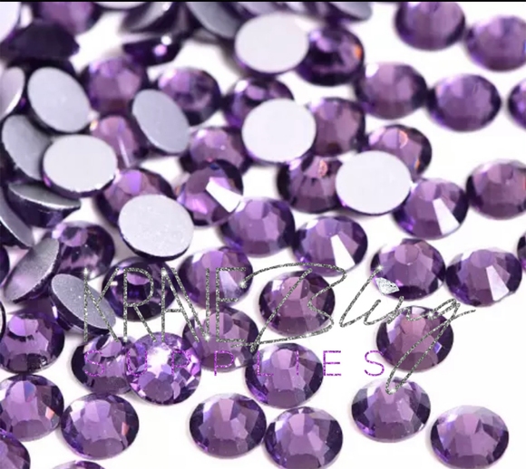 Tanzanite Purple Glass Rhinestones