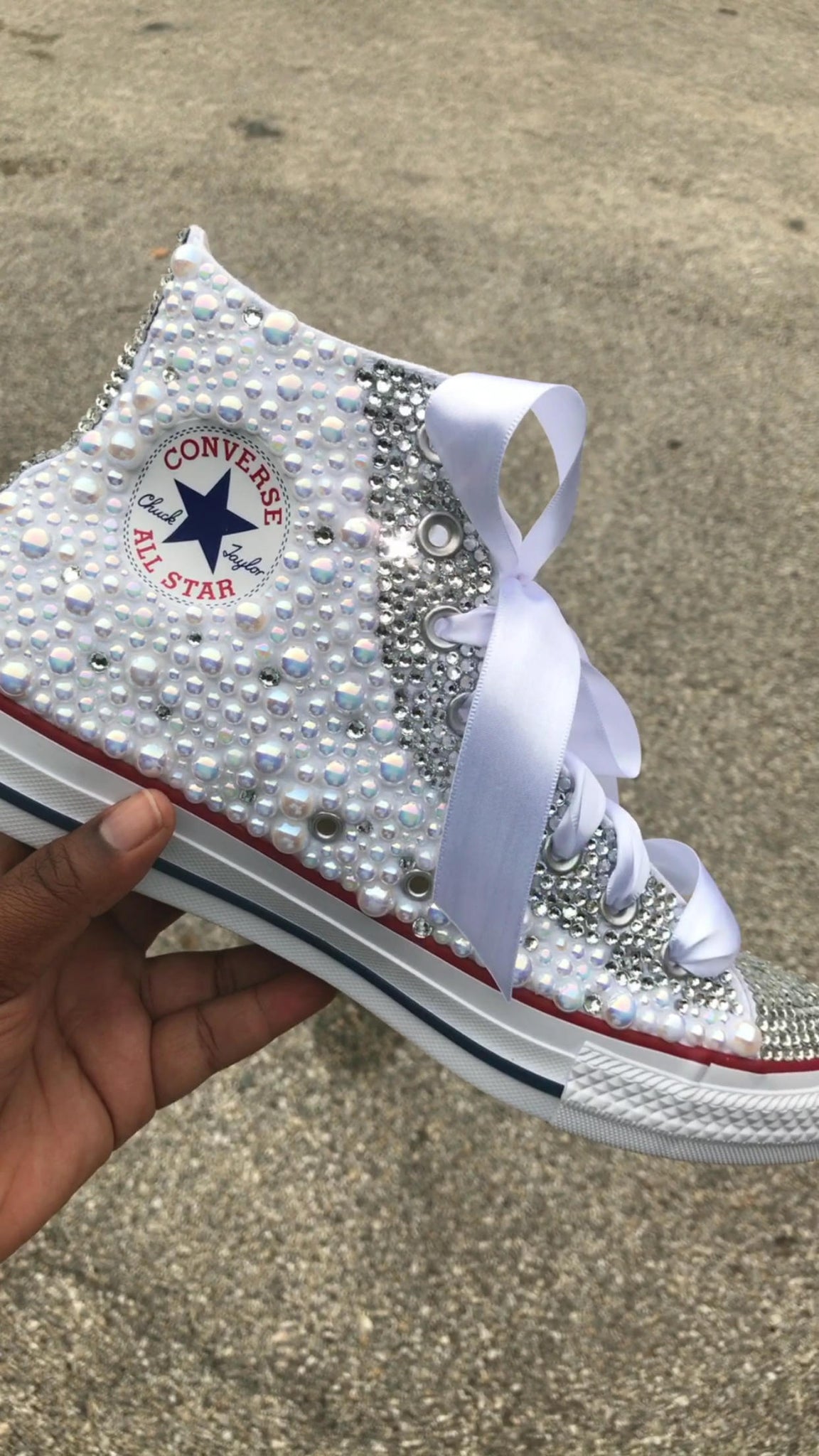 Converse sneakers with pearls Clearance