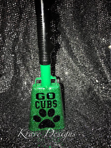 Glitter Gameday Cowbell Noisemaker, Pep Rally Noisemaker, Cheer Squad Cowbell
