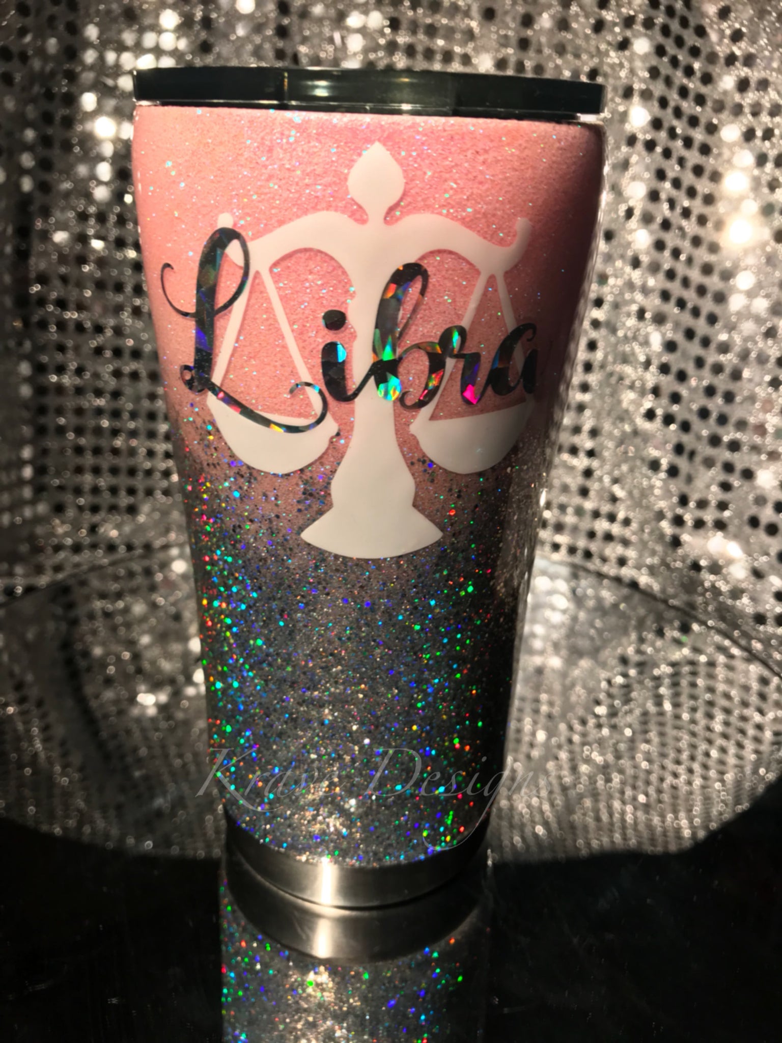 LV Tumbler  Glitter tumbler cups, Yeti cup designs, Custom tumbler cups