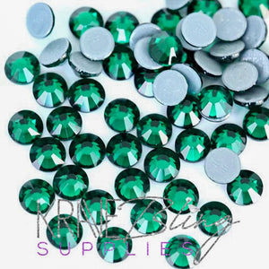 Emerald Glass Hotfix Rhinestones