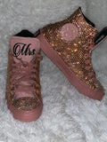 Rose Gold Chuck Taylors- Wedding Shoes