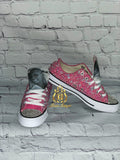 Breast Cancer Pearl Converse