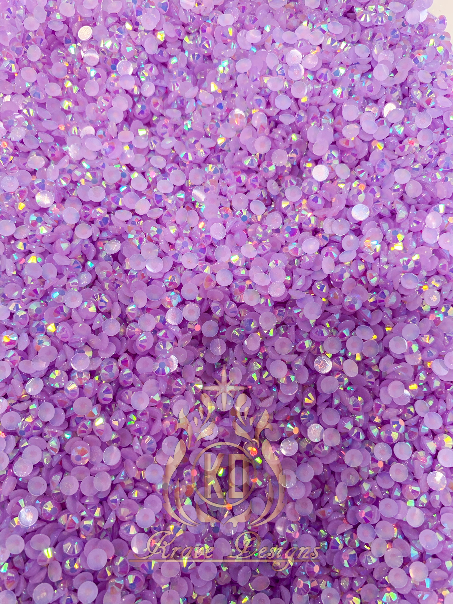 Lavender Purple Transparent Rhinestones